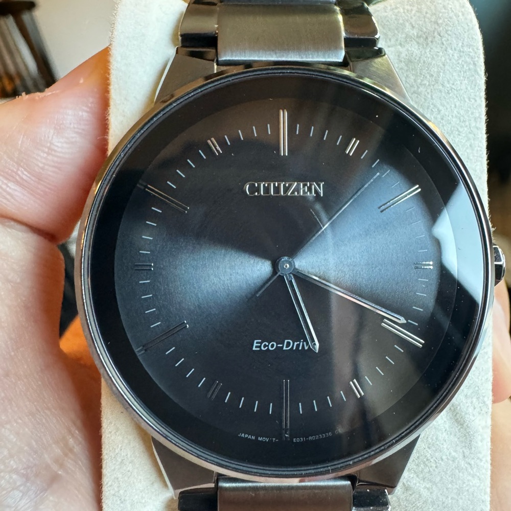 Men’s Citizen Eco-Drive Grey/Silver and Black Watch